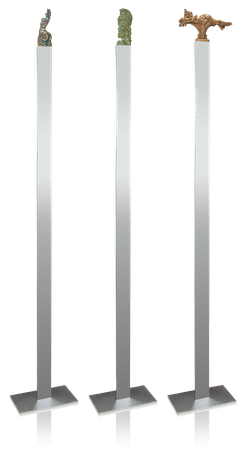 Bronzefigur 3 tlg. Set Standvariante Ernst Fuchs von Ernst Fuchs