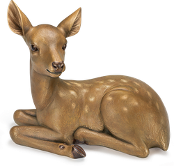 Bronzefigur «Rehkitz» aus dem Atelier Strassacker