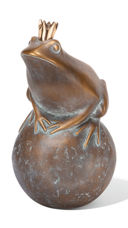 Bronzefigur »Froschkönig« aus dem Atelier Strassacker