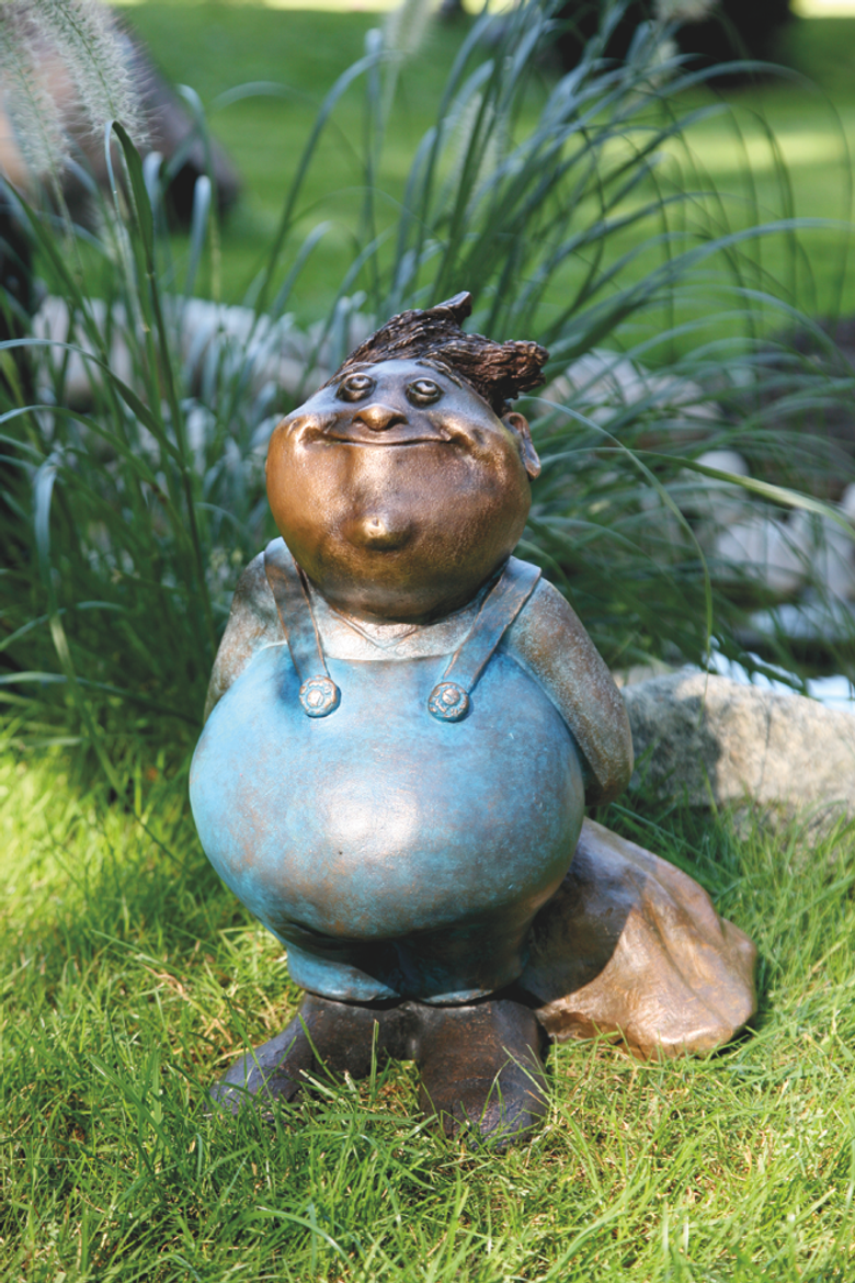 Bronzefigur Anton, der Chef von Catherine Boulogne