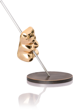 Bronzefigur Der hinterhältige Mord am Goldbären von Dirk Balke