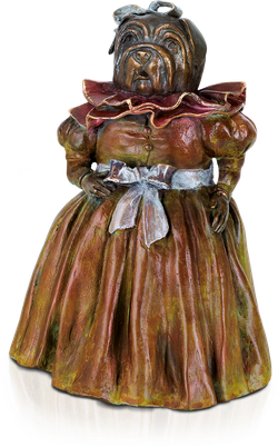 Bronzefigur Menine Dog von Agnès Boulloche