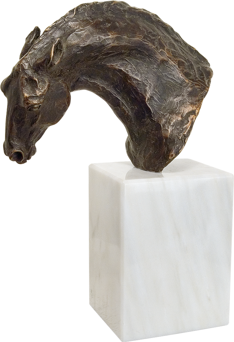 Bronzefigur Barockes Ross von Gabriele Haslinger