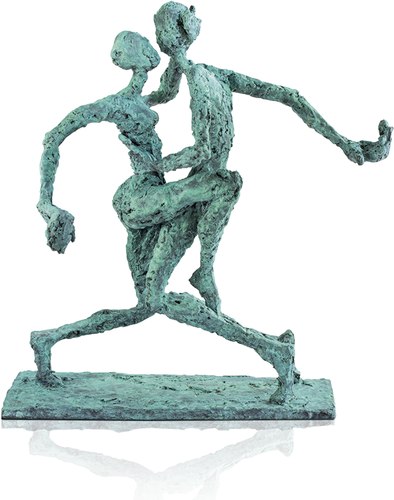 Bronzefigur «Gleichklang» von Helge Leiberg