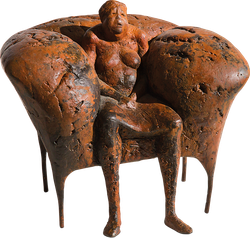 Bronzefigur Ersesselt von Anette Mürdter