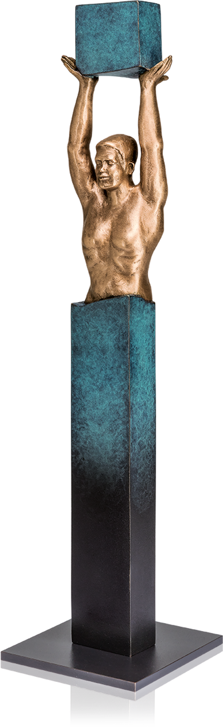 Bronzefigur Yes, I can von Annie Jungers