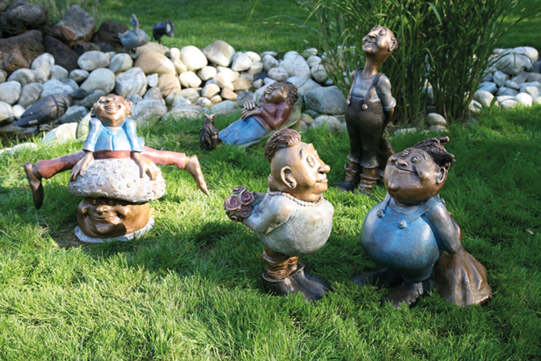 Bronzefiguren Gartengeister von Catherine Boulogne