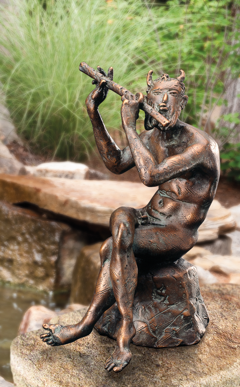 Bronzefigur Faun von Atelier Strassacker