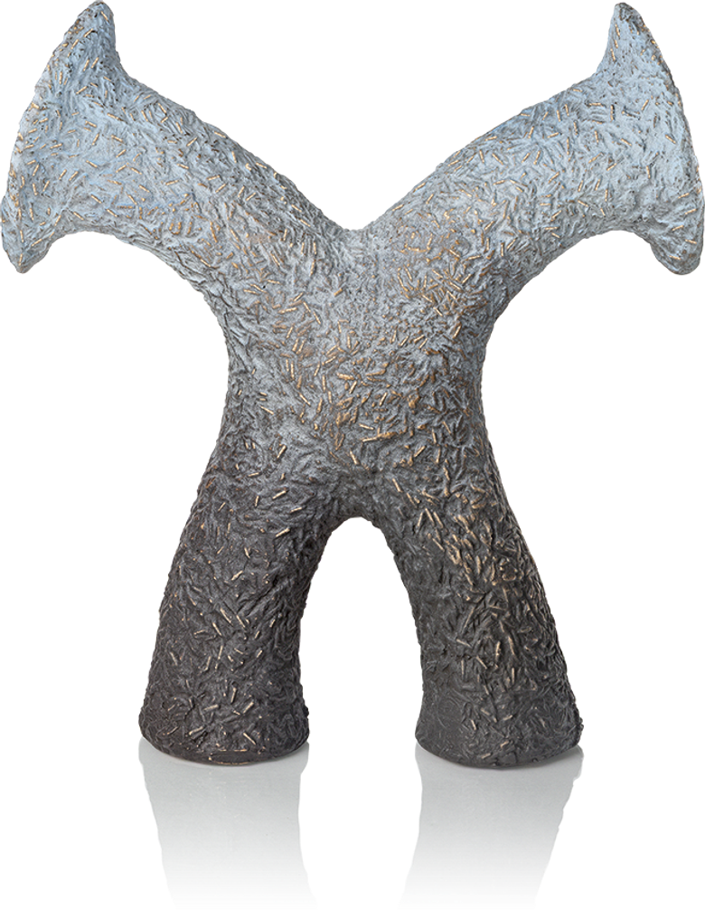 Bronzefigur «Hix» von Sonja Keppler