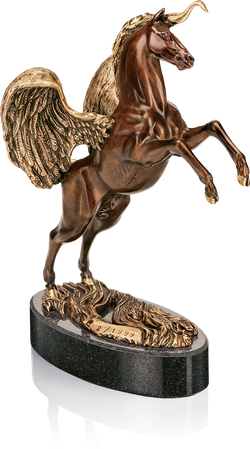 Bronzefigur »Mein Einhorn Pegasus - Die Miniatur« von Ernst Fuchs