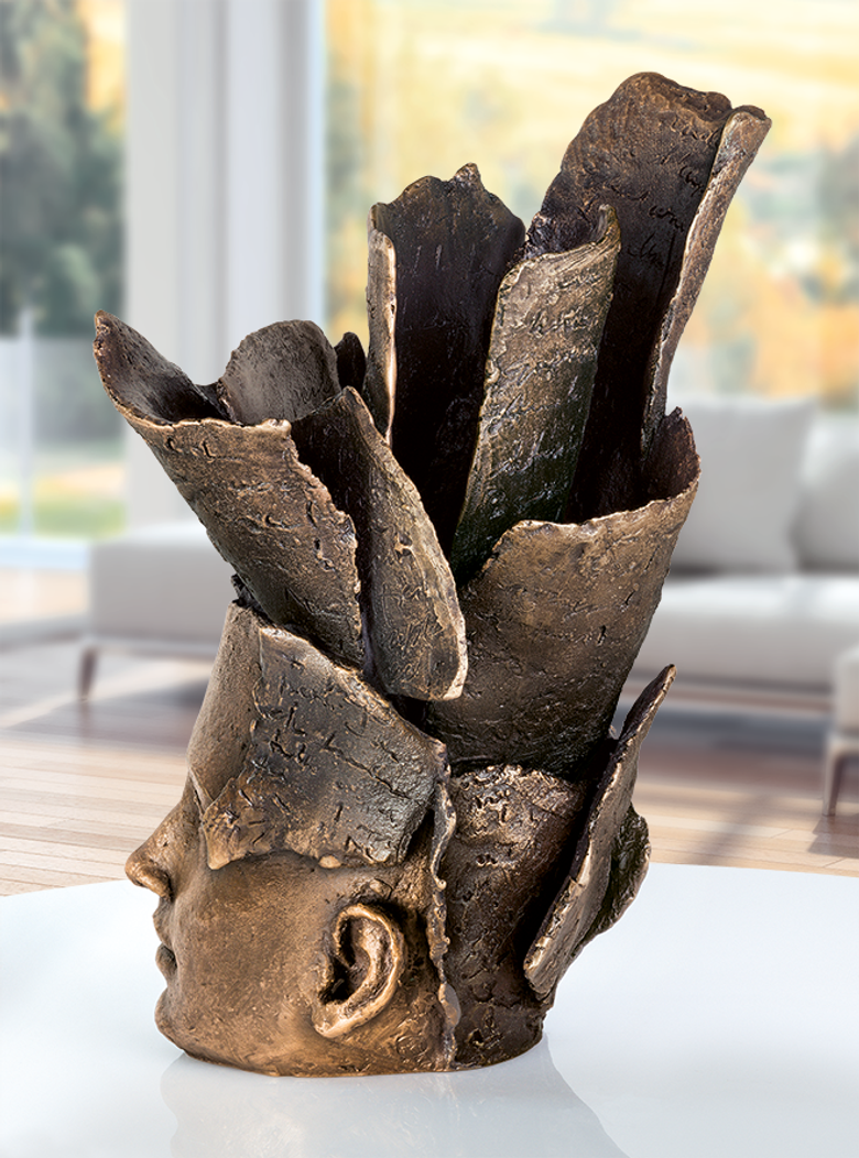 Bronzeskulptur-Thoughts