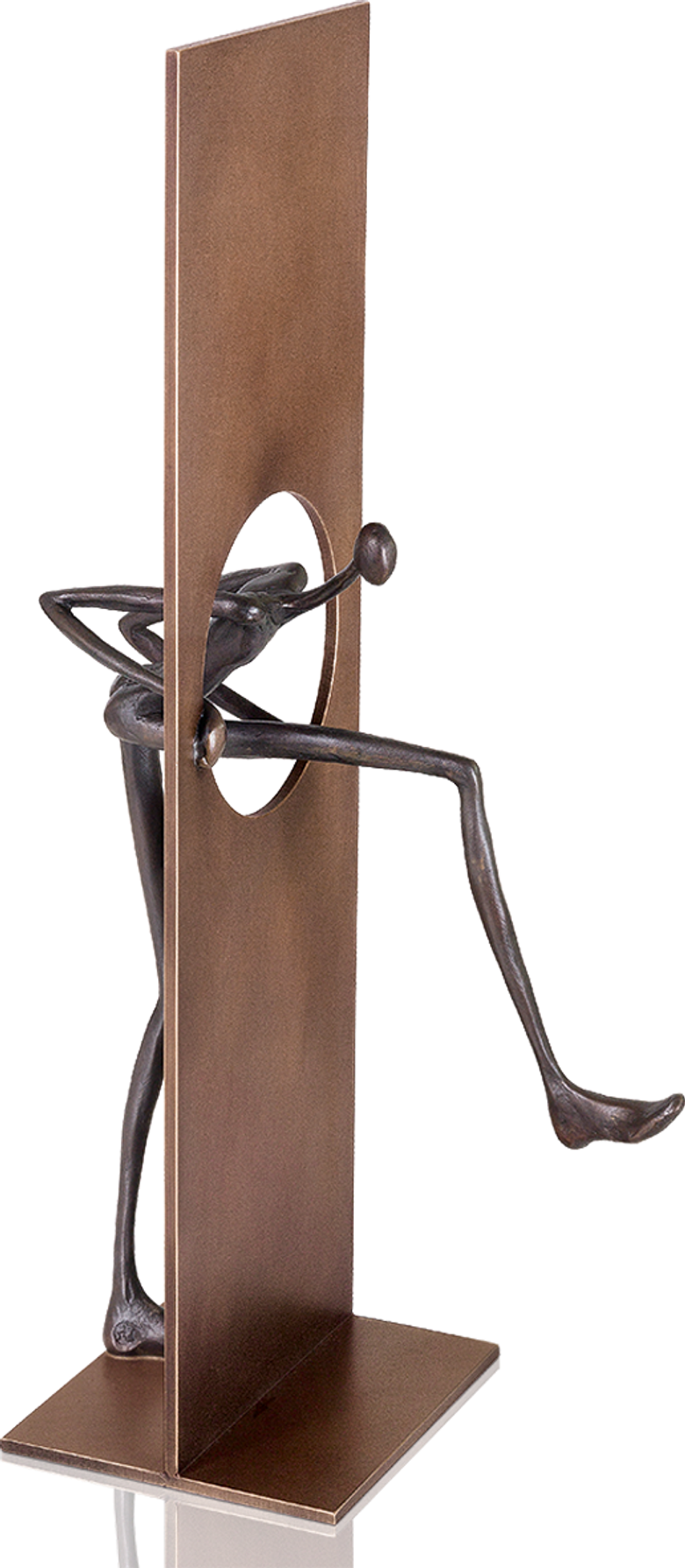 Bronzefigur Durchbruch von Patricia Losada Casanova