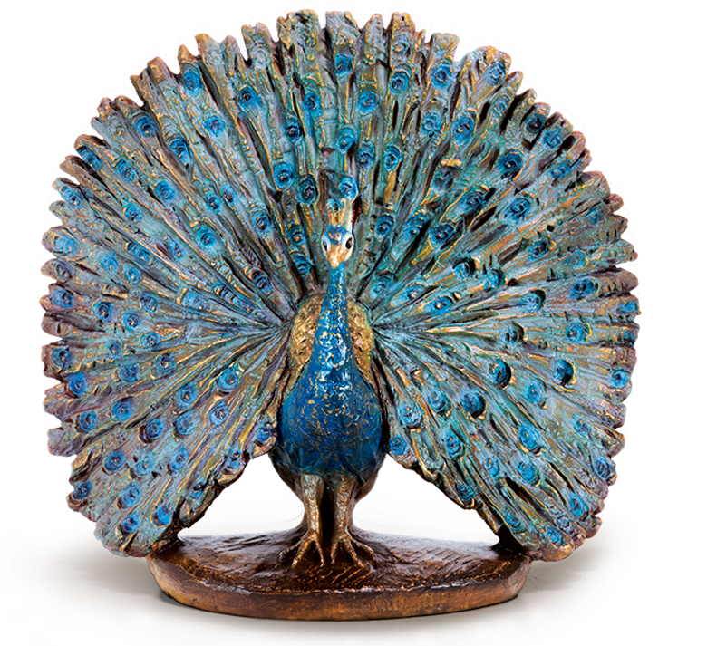 Bronzefigur Pfau von Atelier Strassacker