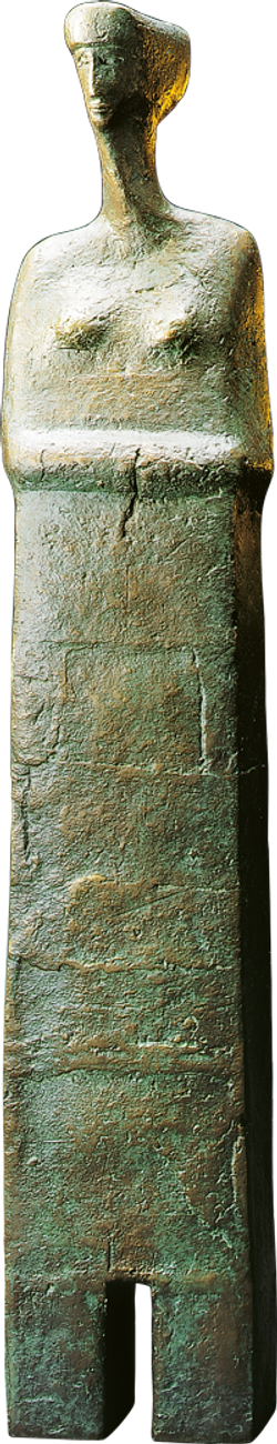 Bronzefigur Herrin von Christiane Raschke