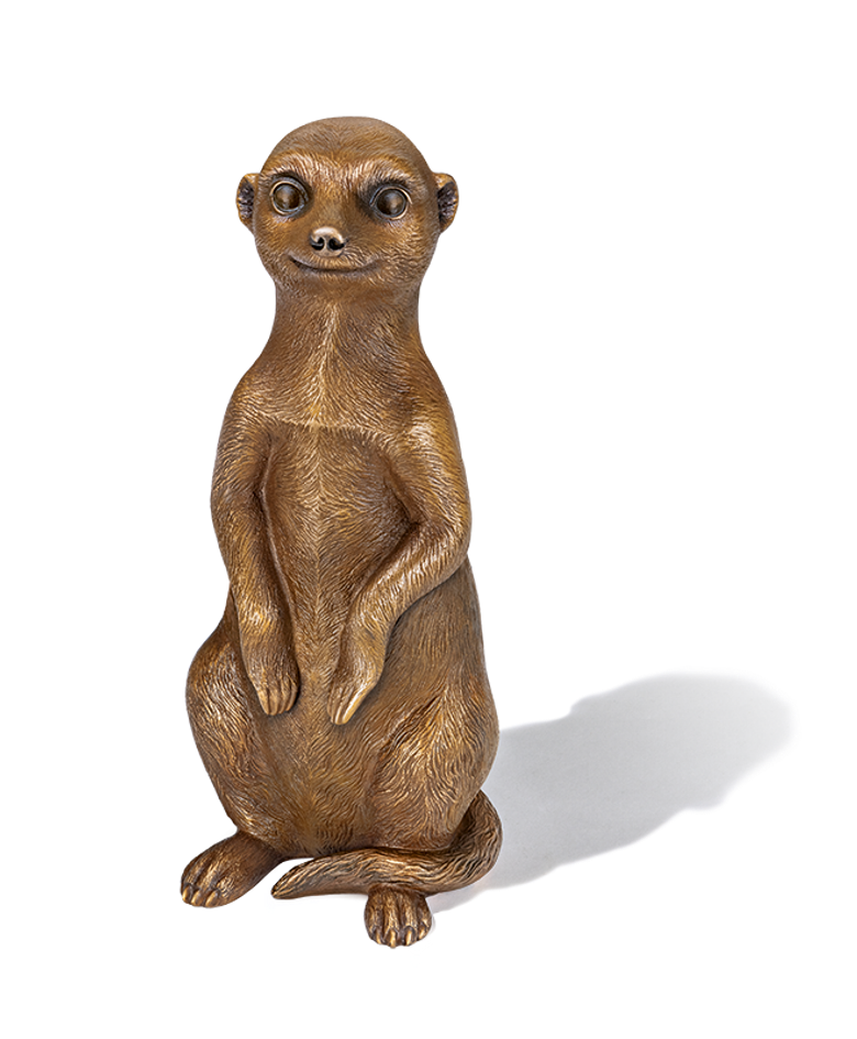 Bronzefigur «Erdmännchen» aus dem Atelier Strassacker
