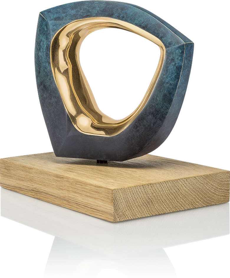 Bronzefigur «Lebensblick» von Teresa Wild