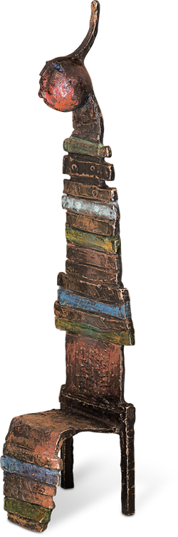 Bronzefigur Chaise magique II von Bettina  Scholl-Sabbatini