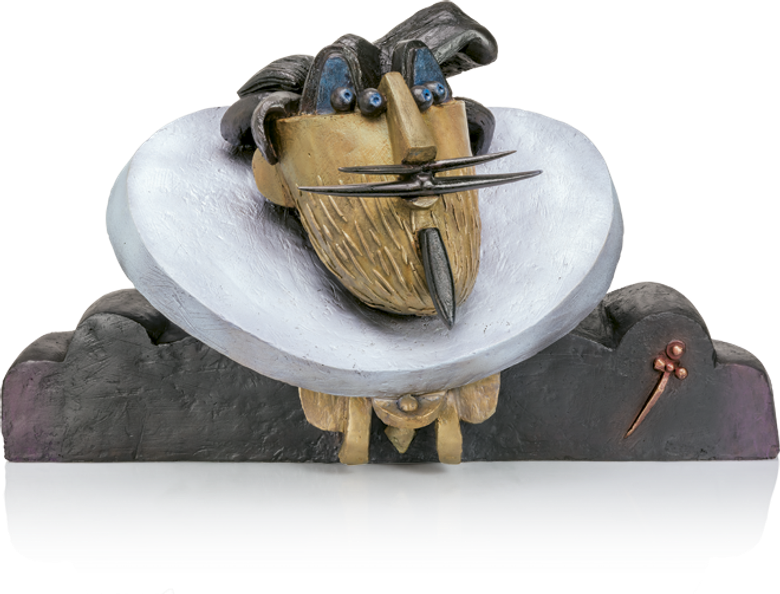 Bronzefigur Immaginario ritratto di El Greco von Rinaldo Bigi