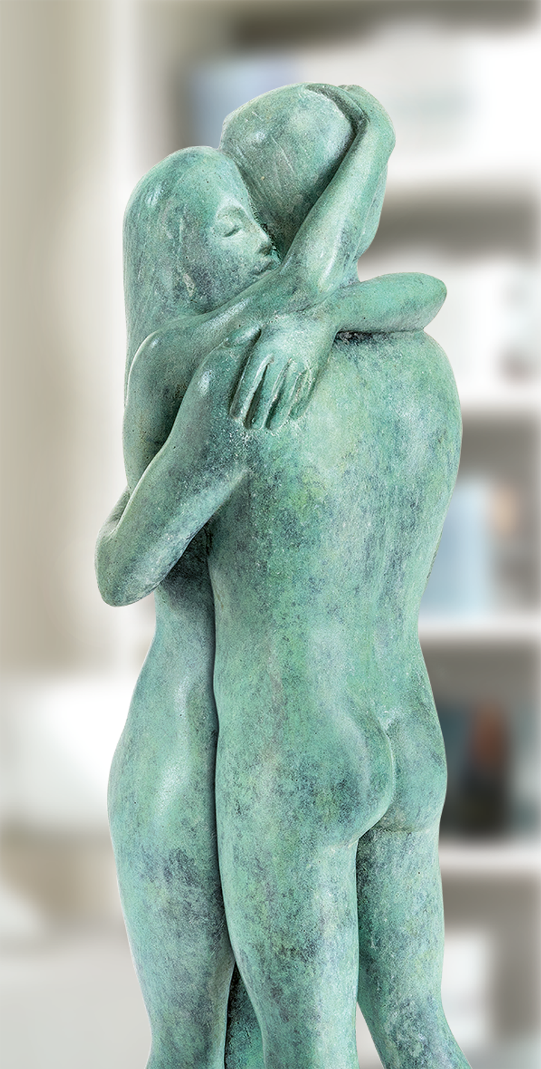 Bronzefigur Liebespaar von Sorina von Keyserling