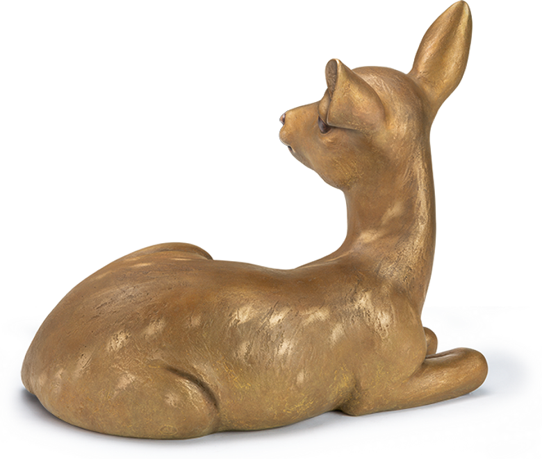 Bronzefigur «Rehkitz» aus dem Atelier Strassacker