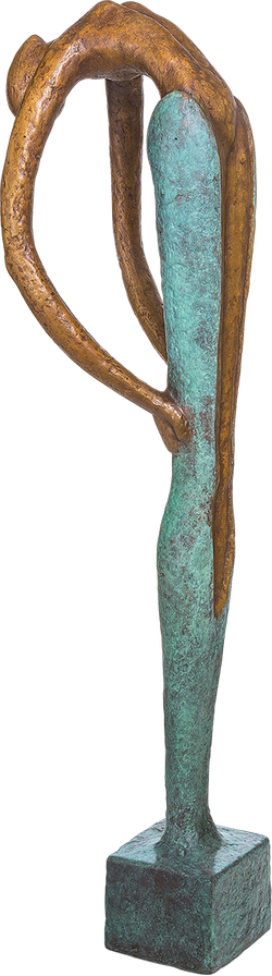 Bronzefigur Die Häutung von Andrea Kraft