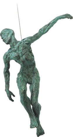 Bronzefigur Sky Surfer von Gudrun Steen-Andersen