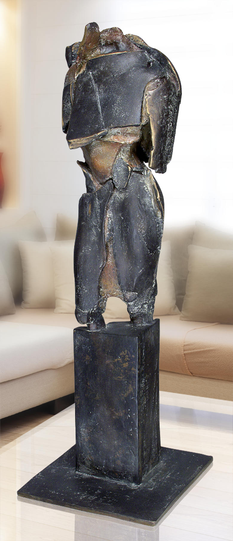 Bronzefigur Red Torso von Maria Teresa Kuczynska