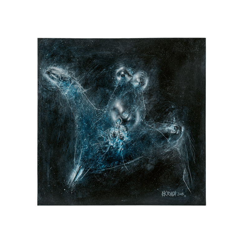 Bronzerelief »Attilas Frau« von Nikolaus-Otto Kruch