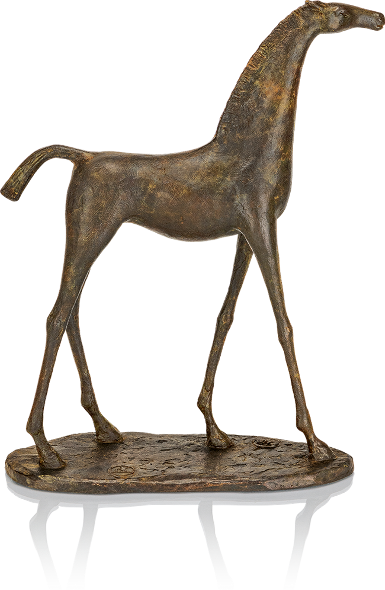 Bronzefigur «Pferd» von Serge Perrot
