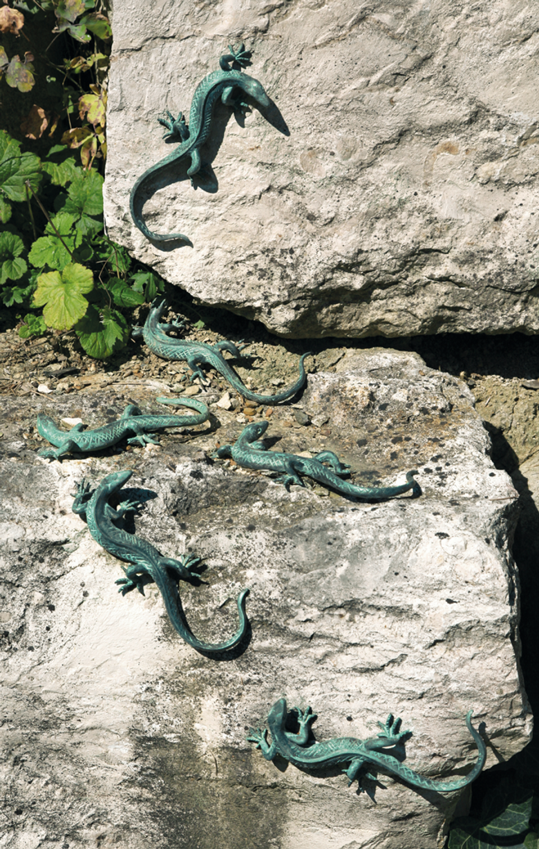 Bronzefigur 2 Eidechsen als Set von Atelier Strassacker