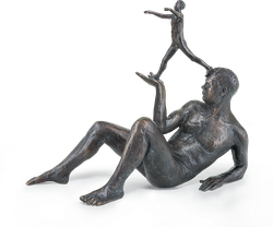 Bronzefigur Was uns denkt, trägt und leitet von Adelbert Heil