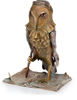 Bronzefigur Chouette Artiste von Boulloche