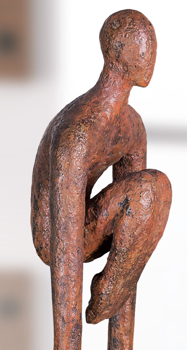Bronzefigur Unbewegter Sprung von Andrea Kraft