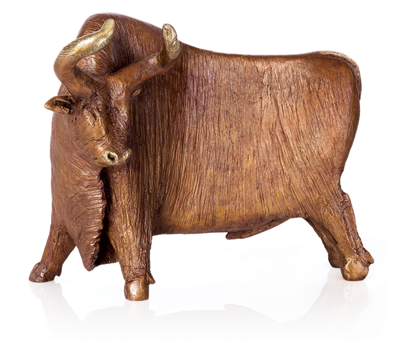 Bronzefigur Stier von David Laugomer