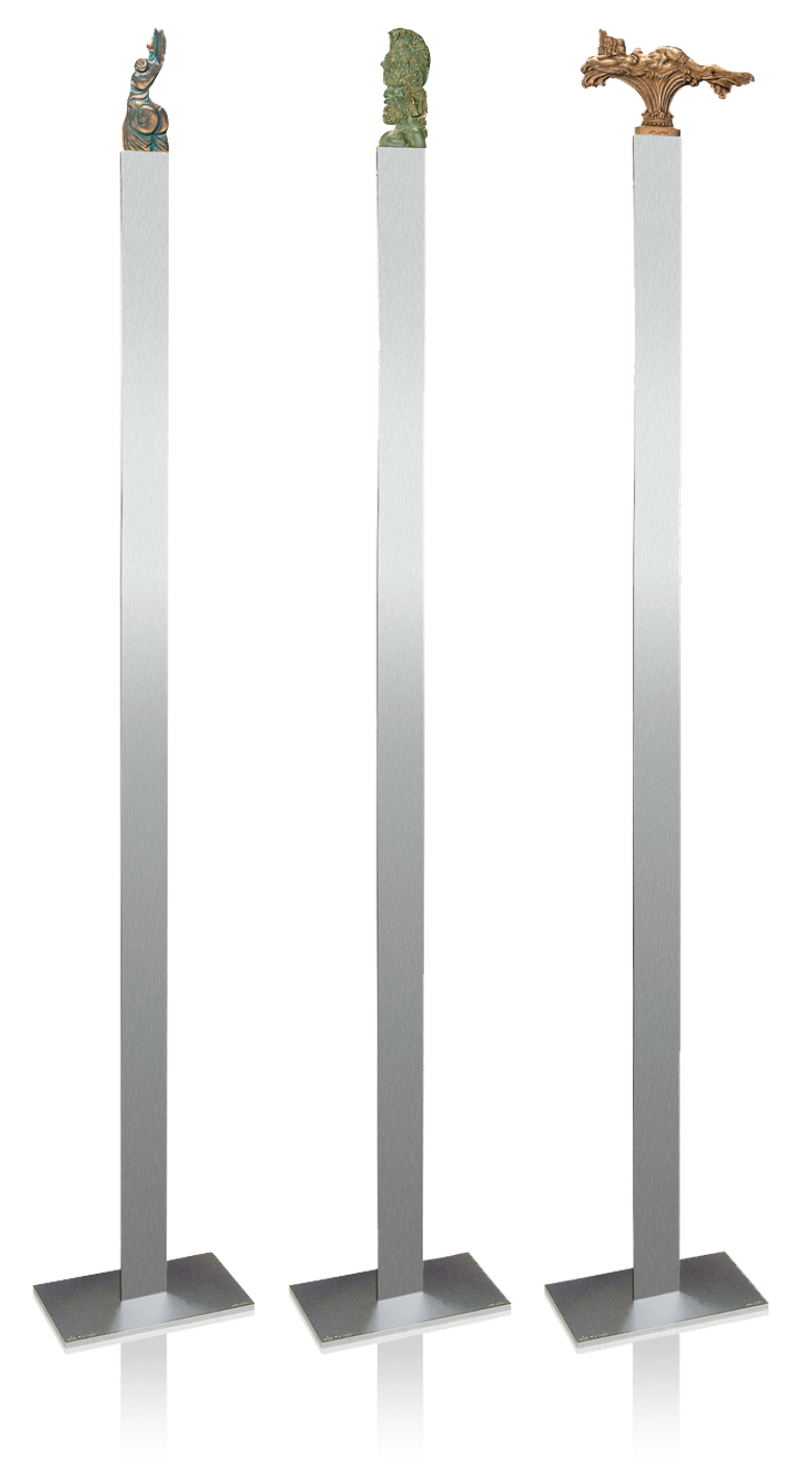 Bronzefigur 3 tlg. Set Standvariante Ernst Fuchs von Ernst Fuchs