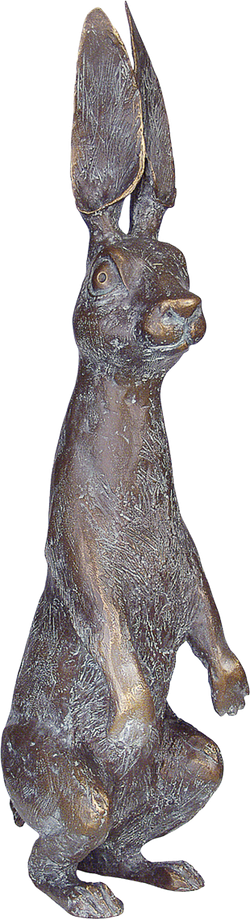 Bronzefigur Hase von Kurt Grabert
