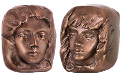 Bronzefigur Set Wegbegleiter I von Maria-Luise Bodirsky