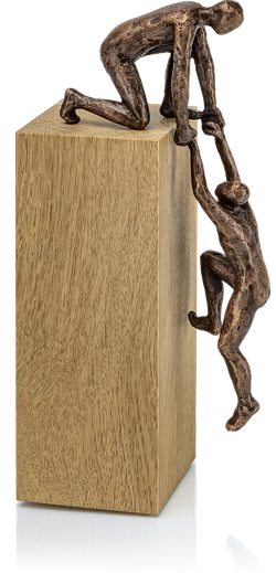 Bronzefigur «Gemeinschaft» aus dem Atelier Strassacker