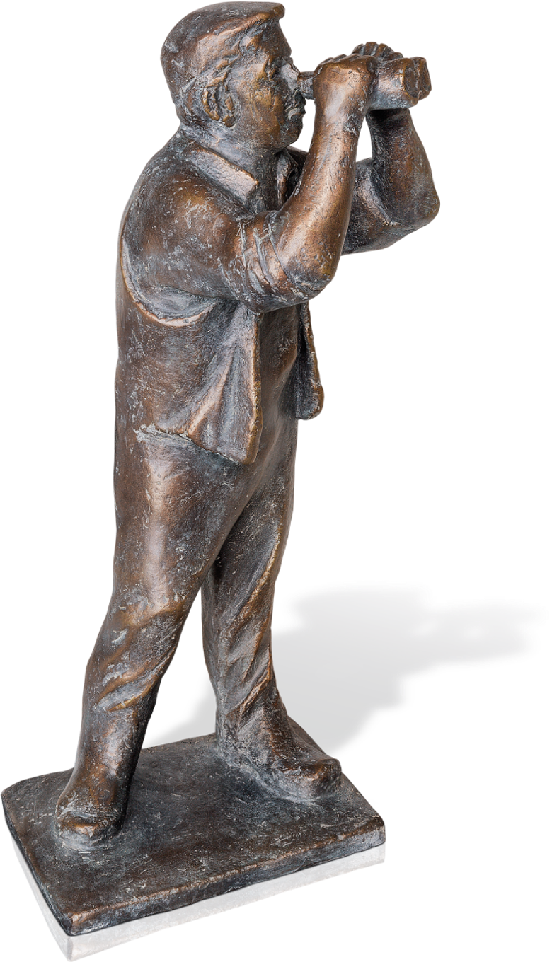 Bronzefigur Blick in die Zukunft von Friedhelm Zilly