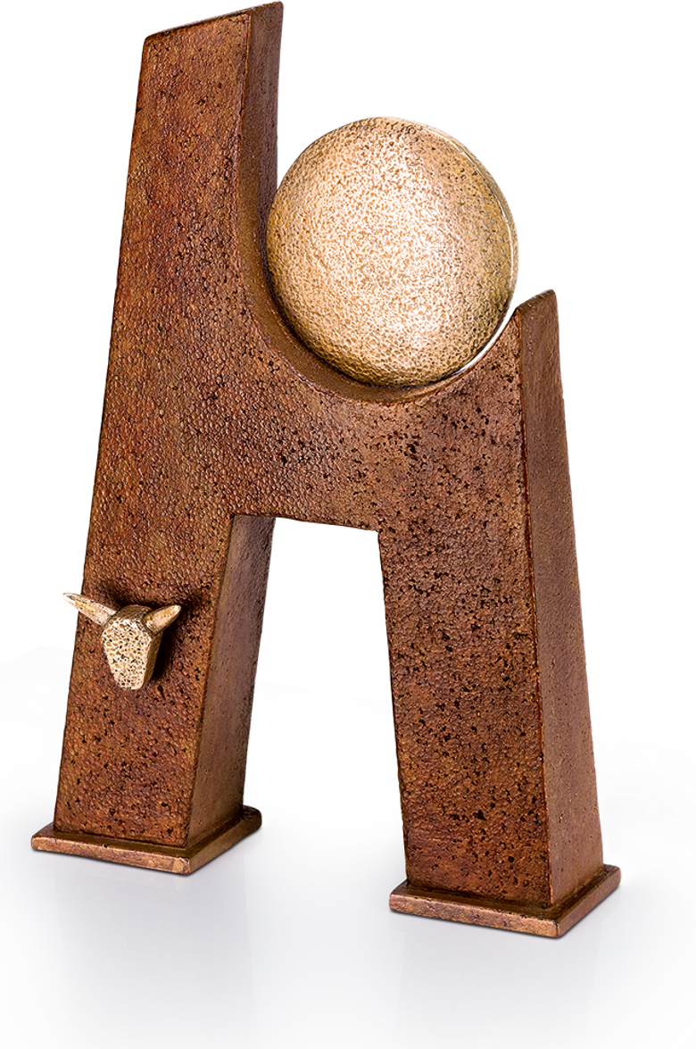 Bronzefigur Sonnentor von Heinz Rupp