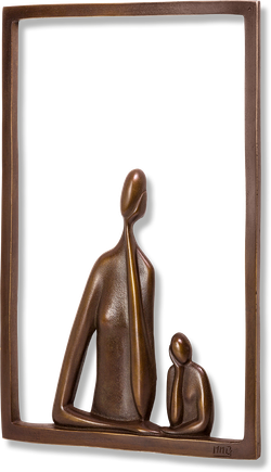 Bronzefigur Pour moi doux von Marie-Madeleine Gautier