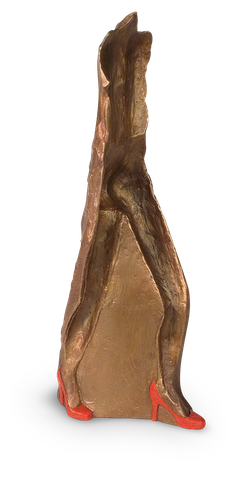 Bronzefigur Schreiten von Guido Messer