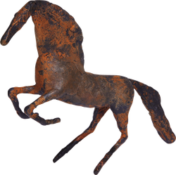 Bronzefigur Steigender Hengst von Hermann Schwahn