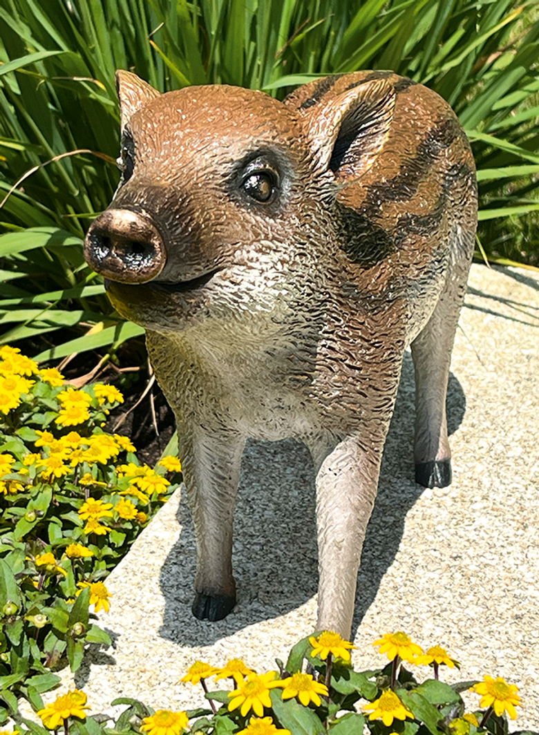 Bronzefigur «Frischling» aus dem Atelier Strassacker