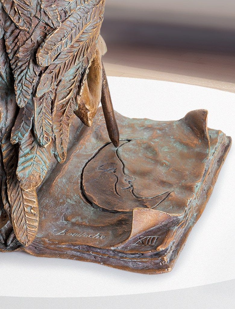 Bronzefigur Chouette Artiste von Boulloche