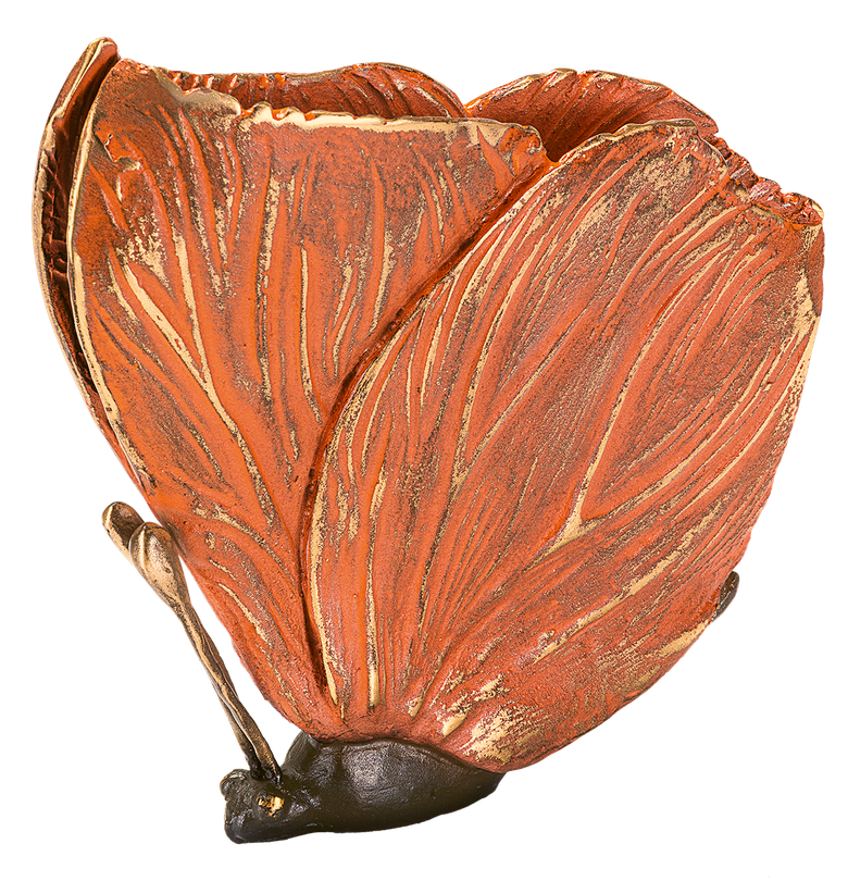 Bronzeskulptur Schmetterling