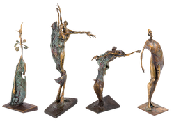 Bronzefigur Jahreszeitenset von Woytek