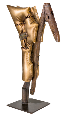 Bronzeskulptur - La Charrue Angélique 1