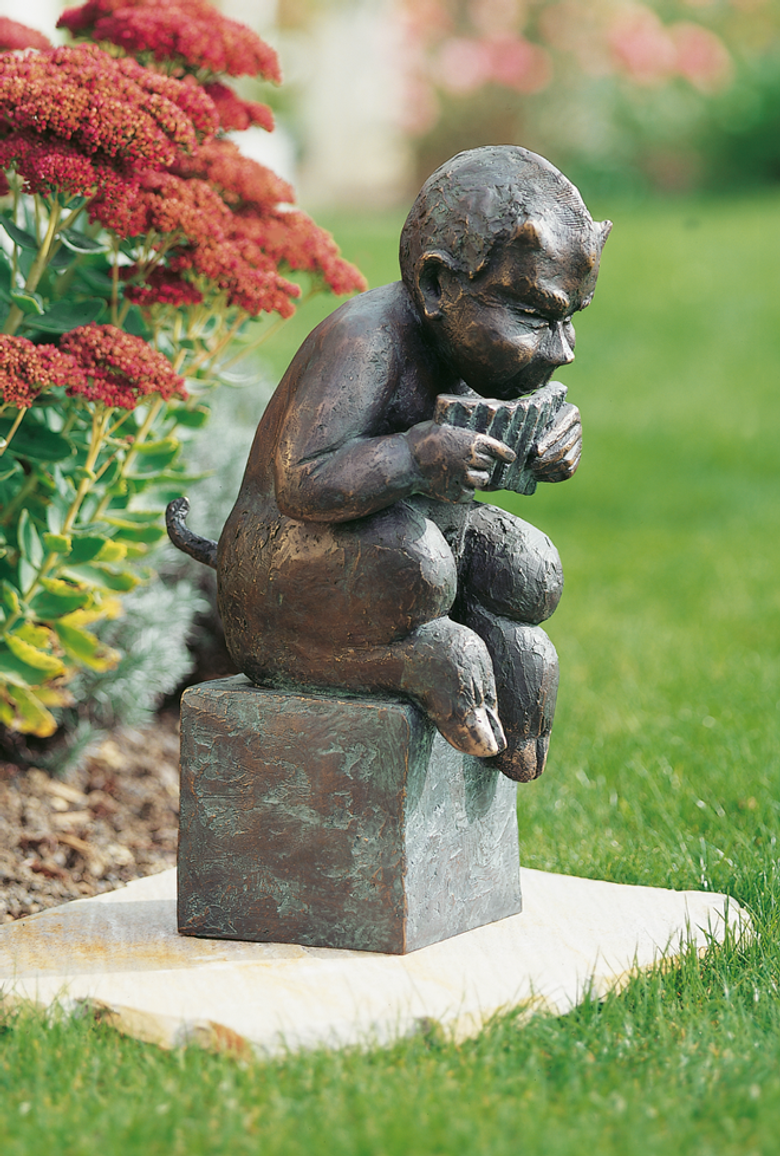 Bronzefigur Pan von Theophil Steinbrenner