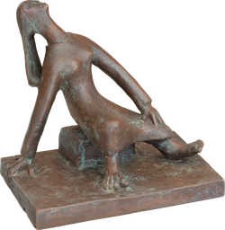 Bronzefigur Sitzende von Reinhard Verstege